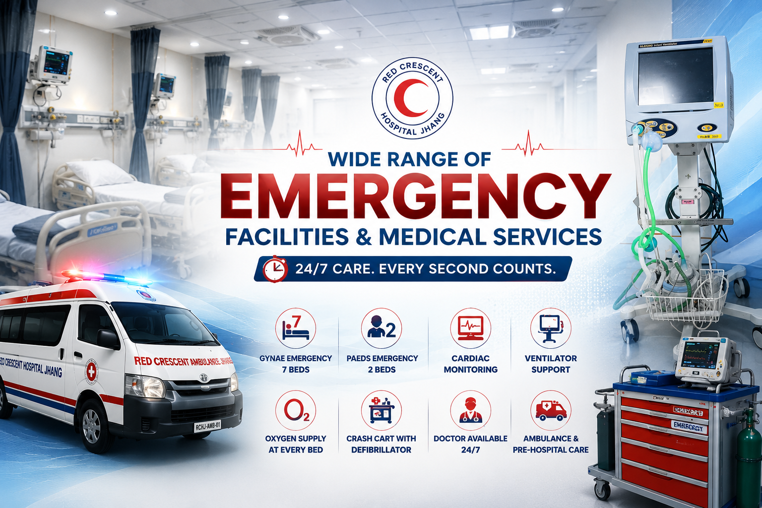 Wide Range of Emergency Facilities and Medical Services
